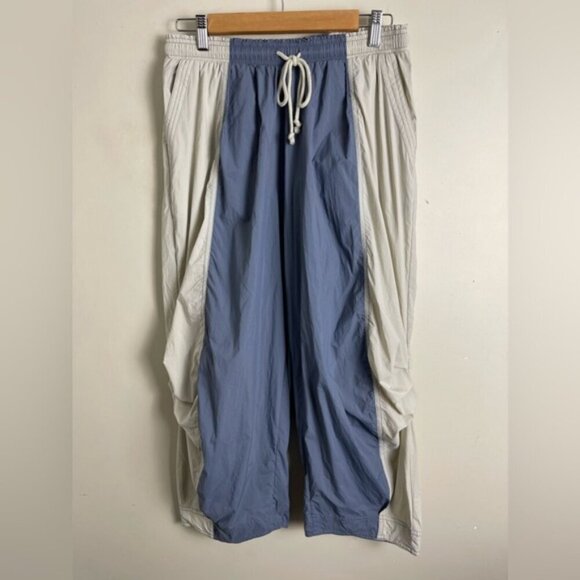 Anthropologie Daily Practice Colorblock barrel Parachute Pants size Small Petite - Picture 3 of 15